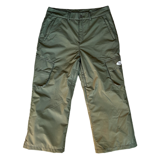Contrast Cargos - Forest Green